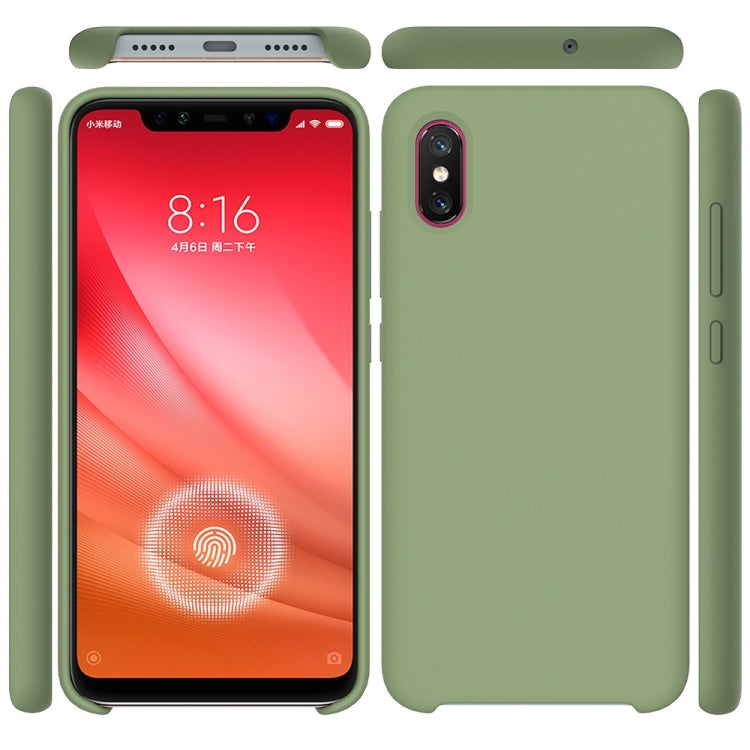 Solid Color Liquid Silicone Dropproof Protective Case for Xiaomi Mi 8 Pro