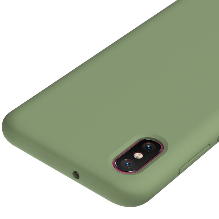 Solid Color Liquid Silicone Dropproof Protective Case for Xiaomi Mi 8 Pro