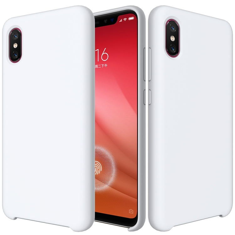 Solid Color Liquid Silicone Dropproof Protective Case for Xiaomi Mi 8 Pro