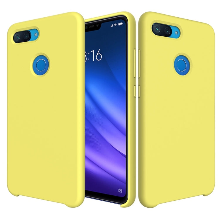 Solid Color Liquid Silicone Dropproof Protective Case for Xiaomi Mi 8 Lite