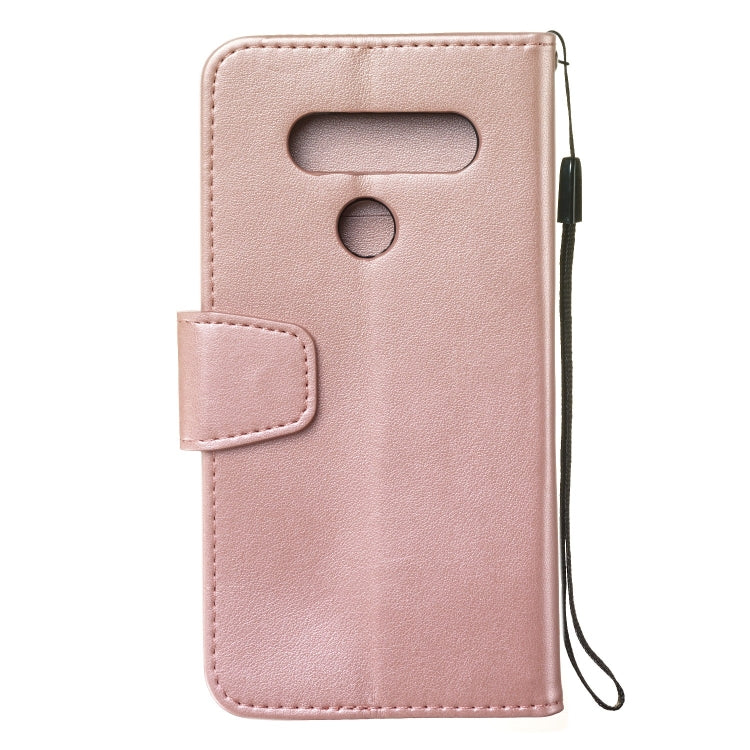 Pressed Printing Mermaid Anchor Pattern Horizontal Flip PU Leather Case for LG V40 ThinQ, with Holder & Card Slots & Wallet & Photo Frame