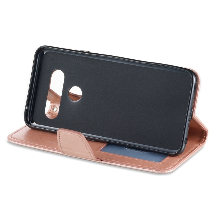 Pressed Printing Mermaid Anchor Pattern Horizontal Flip PU Leather Case for LG V40 ThinQ, with Holder & Card Slots & Wallet & Photo Frame