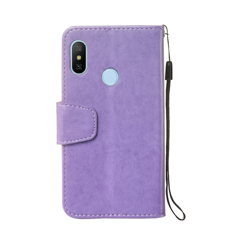 Pressed Printing Mermaid Anchor Pattern Horizontal Flip PU Leather Case for Xiaomi Redmi 6 Pro / Mi A2 Lite, with Holder & Card Slots & Wallet & Photo Frame