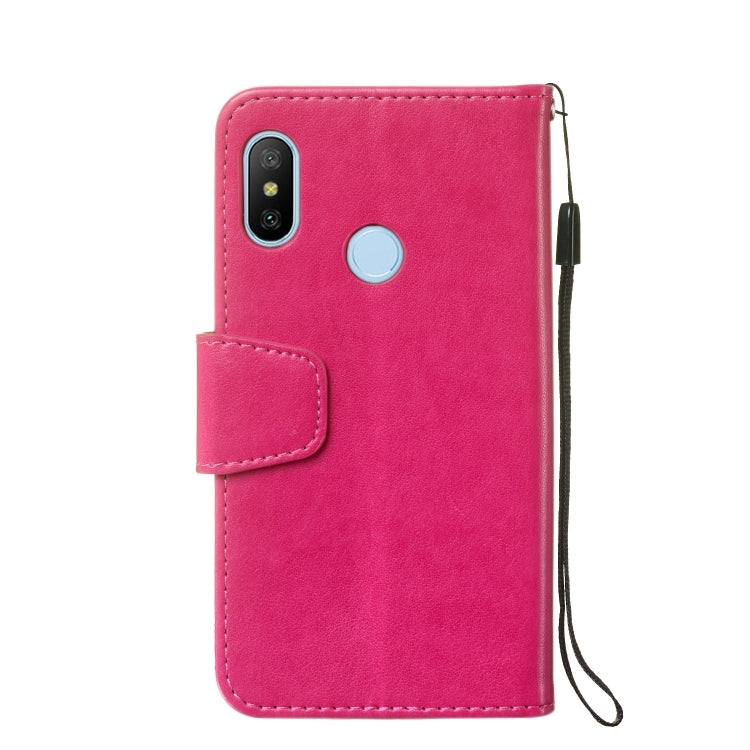 Pressed Printing Mermaid Anchor Pattern Horizontal Flip PU Leather Case for Xiaomi Redmi 6 Pro / Mi A2 Lite, with Holder & Card Slots & Wallet & Photo Frame