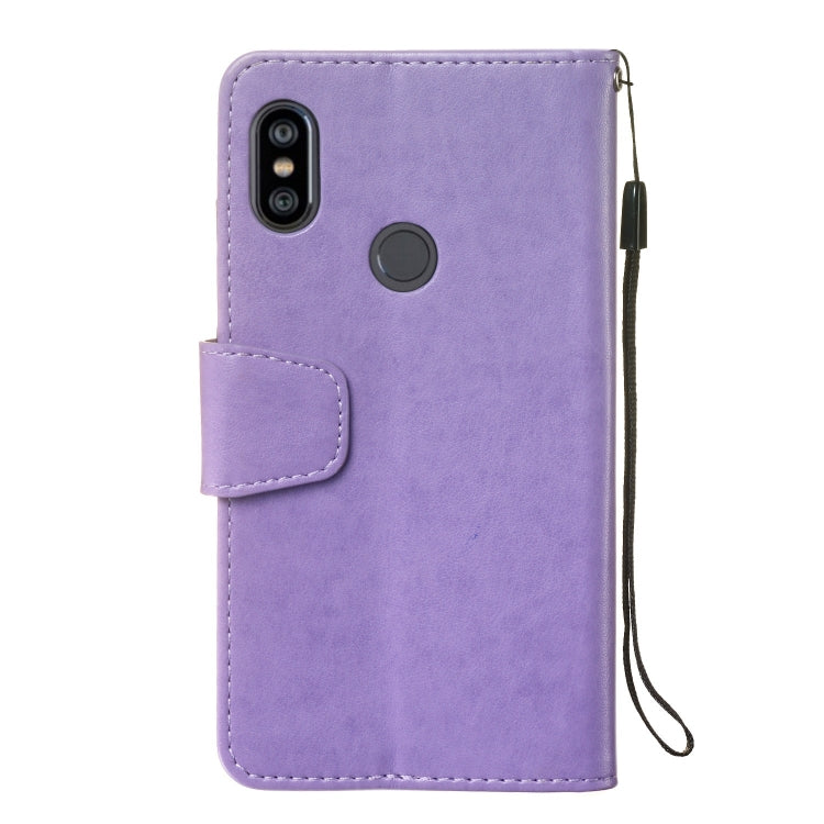 Pressed Printing Mermaid Anchor Pattern Horizontal Flip PU Leather Case for Xiaomi Redmi Note 6 Pro, with Holder & Card Slots & Wallet & Photo Frame