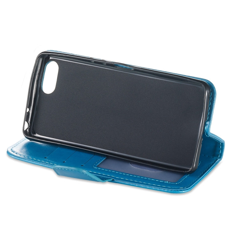 Pressed Printing Mermaid Anchor Pattern Horizontal Flip PU Leather Case for Sony Xperia XZ4 Comact, with Holder & Card Slots & Wallet & Photo Frame