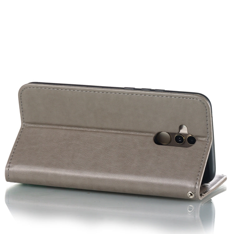 Pressed Printing Mermaid Anchor Pattern Horizontal Flip PU Leather Case for Huawei Mate 20 Lite / Maimang 7, with Holder & Card Slots & Wallet & Photo Frame