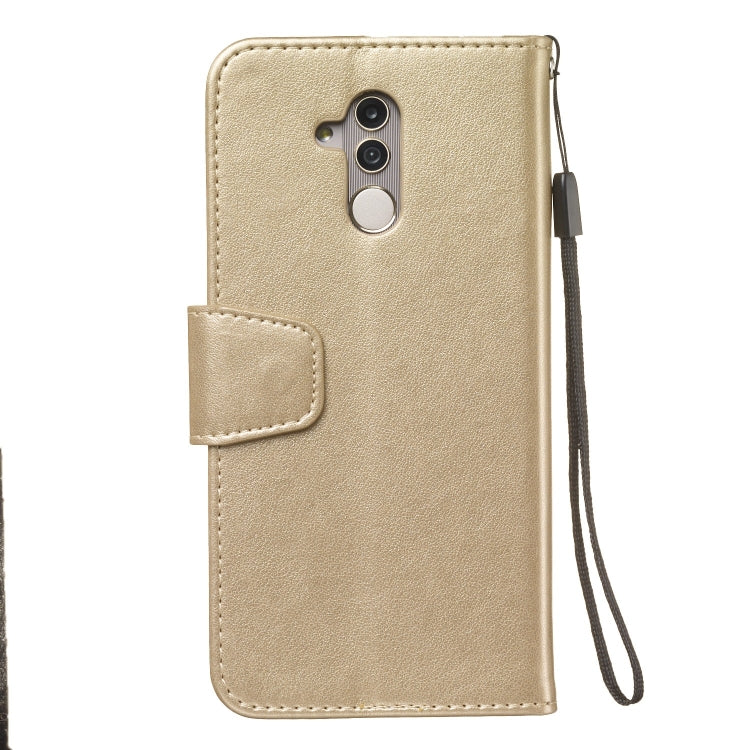 Pressed Printing Mermaid Anchor Pattern Horizontal Flip PU Leather Case for Huawei Mate 20 Lite / Maimang 7, with Holder & Card Slots & Wallet & Photo Frame