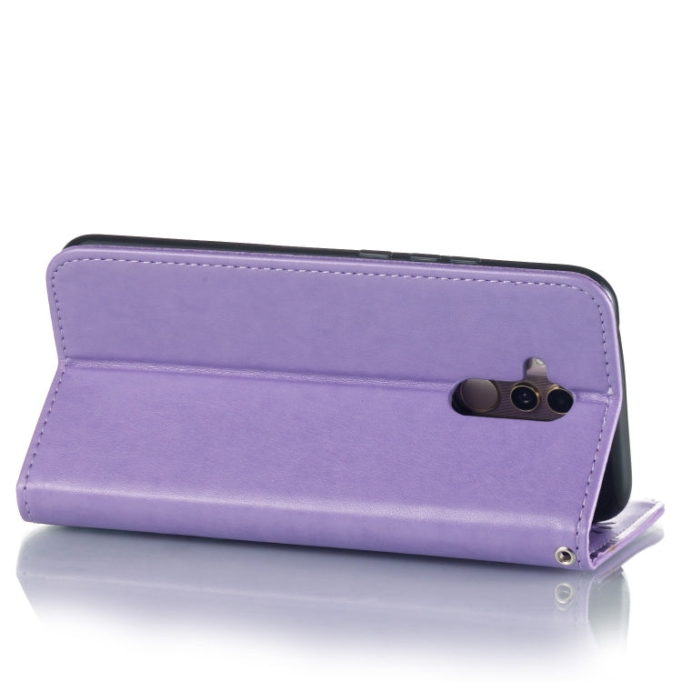 Pressed Printing Mermaid Anchor Pattern Horizontal Flip PU Leather Case for Huawei Mate 20 Lite / Maimang 7, with Holder & Card Slots & Wallet & Photo Frame