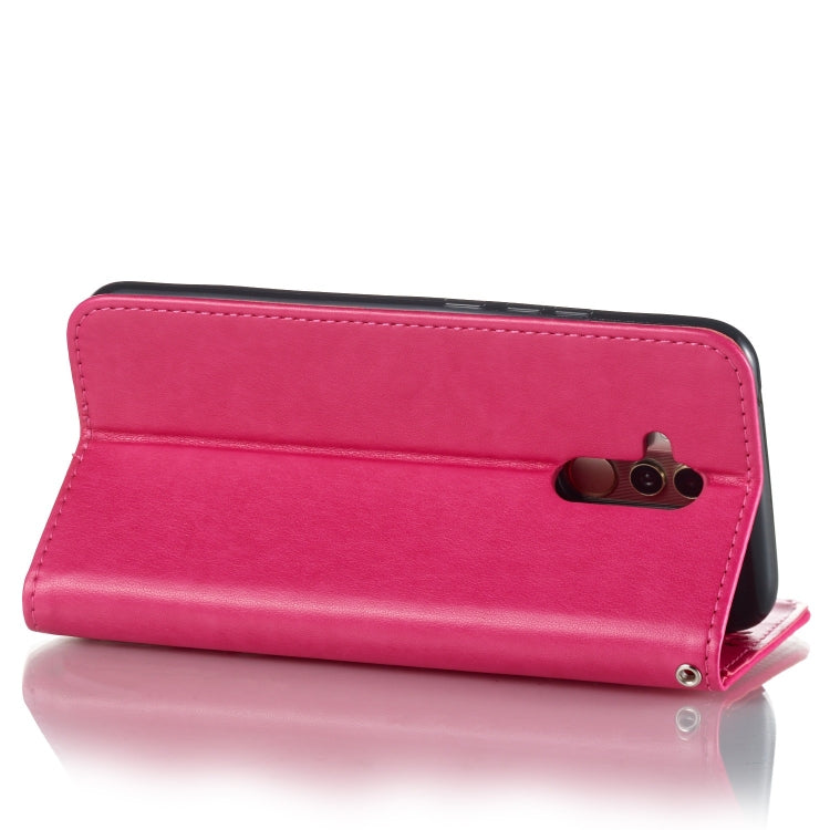 Pressed Printing Mermaid Anchor Pattern Horizontal Flip PU Leather Case for Huawei Mate 20 Lite / Maimang 7, with Holder & Card Slots & Wallet & Photo Frame