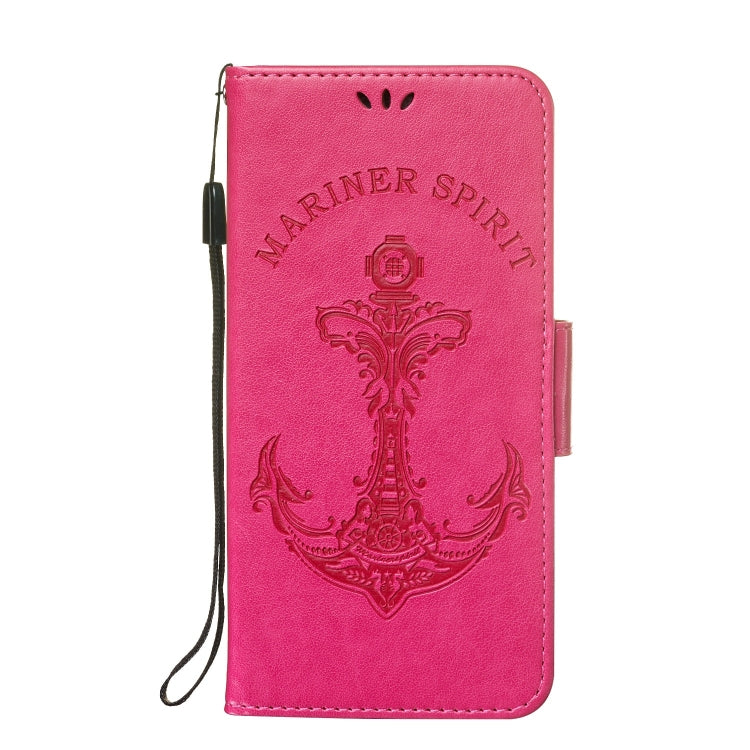 Pressed Printing Mermaid Anchor Pattern Horizontal Flip PU Leather Case for Galaxy J4 (2018) EU Version, with Holder & Card Slots & Wallet & Photo Frame