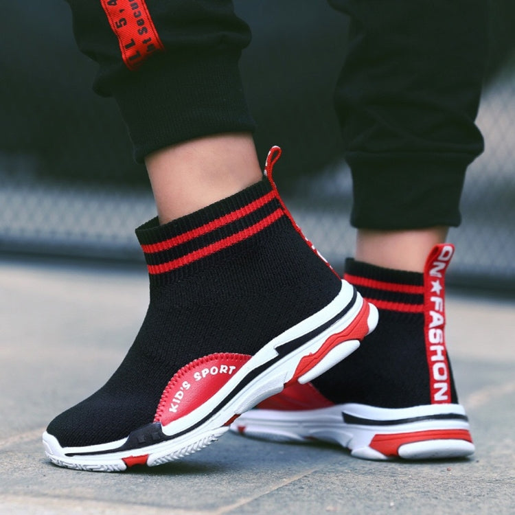 Comfortable Non-slip Wear-resistant High-top Mesh Casual Shoes for Children