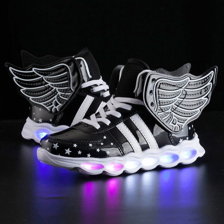 USB Charging Angel LED Light Shoes Comfortable Breathable Casual Shoes