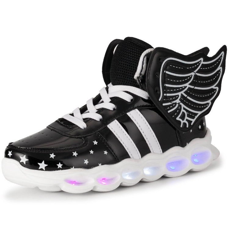 USB Charging Angel LED Light Shoes Comfortable Breathable Casual Shoes