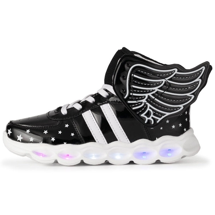 USB Charging Angel LED Light Shoes Comfortable Breathable Casual Shoes