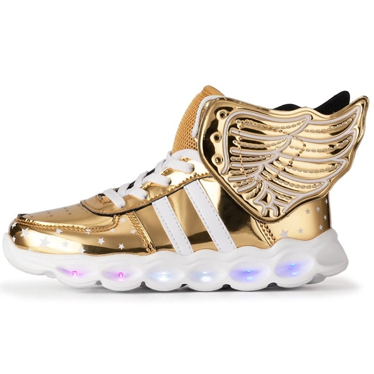 USB Charging Angel LED Light Shoes Comfortable Breathable Casual Shoes