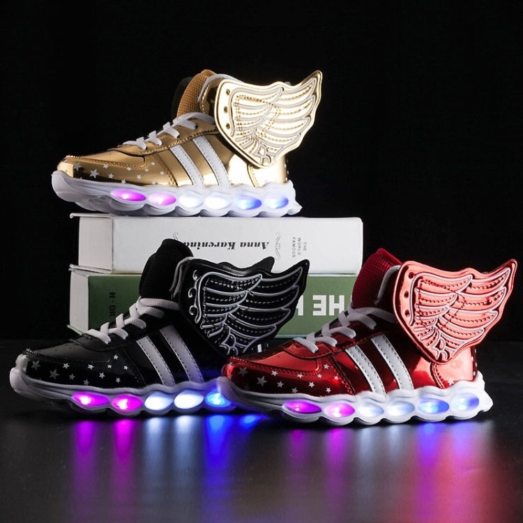 USB Charging Angel LED Light Shoes Comfortable Breathable Casual Shoes