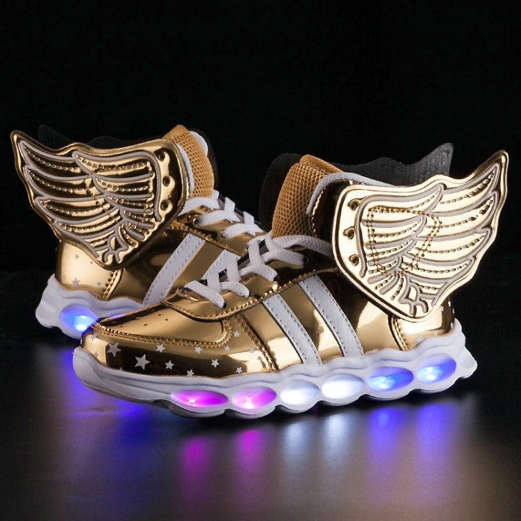 USB Charging Angel LED Light Shoes Comfortable Breathable Casual Shoes
