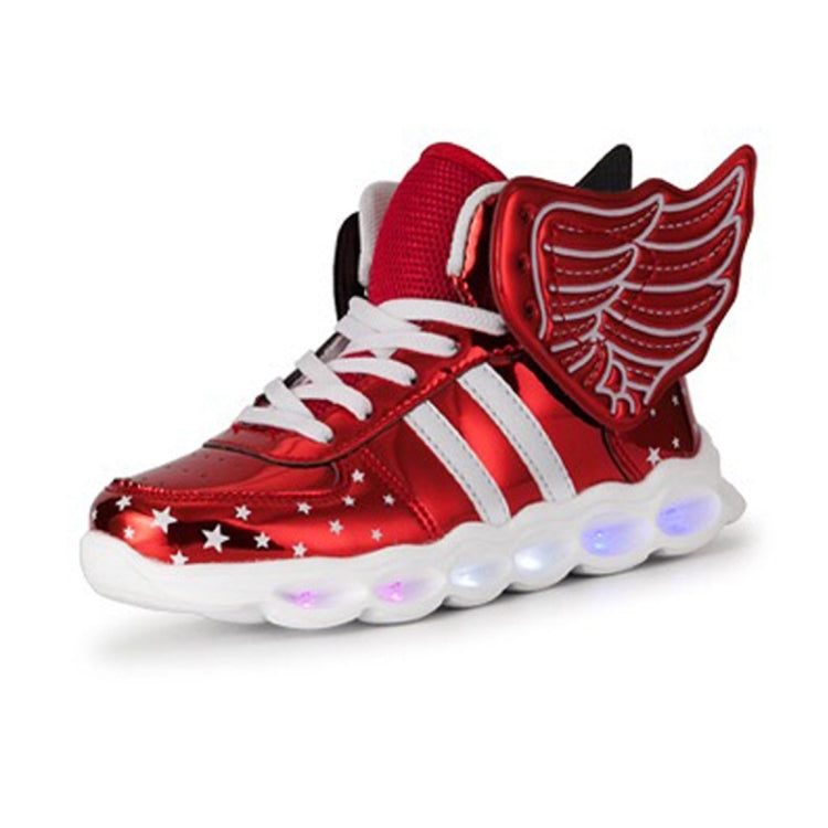 USB Charging Angel LED Light Shoes Comfortable Breathable Casual Shoes