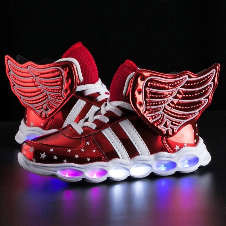USB Charging Angel LED Light Shoes Comfortable Breathable Casual Shoes