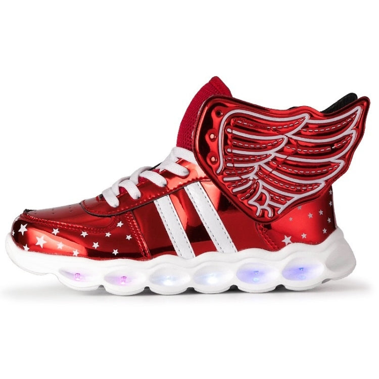 USB Charging Angel LED Light Shoes Comfortable Breathable Casual Shoes