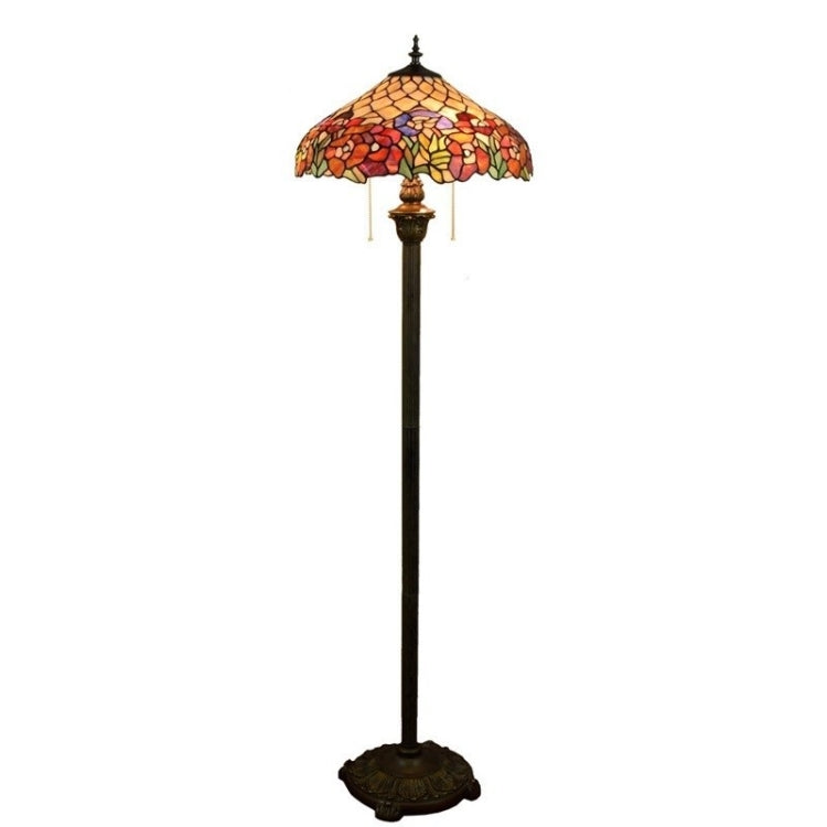 YWXLight Rose Glass Lampshade Floor Lamp Retro Living Room Dining Room Bedroom Bar Club Decoration Lamp