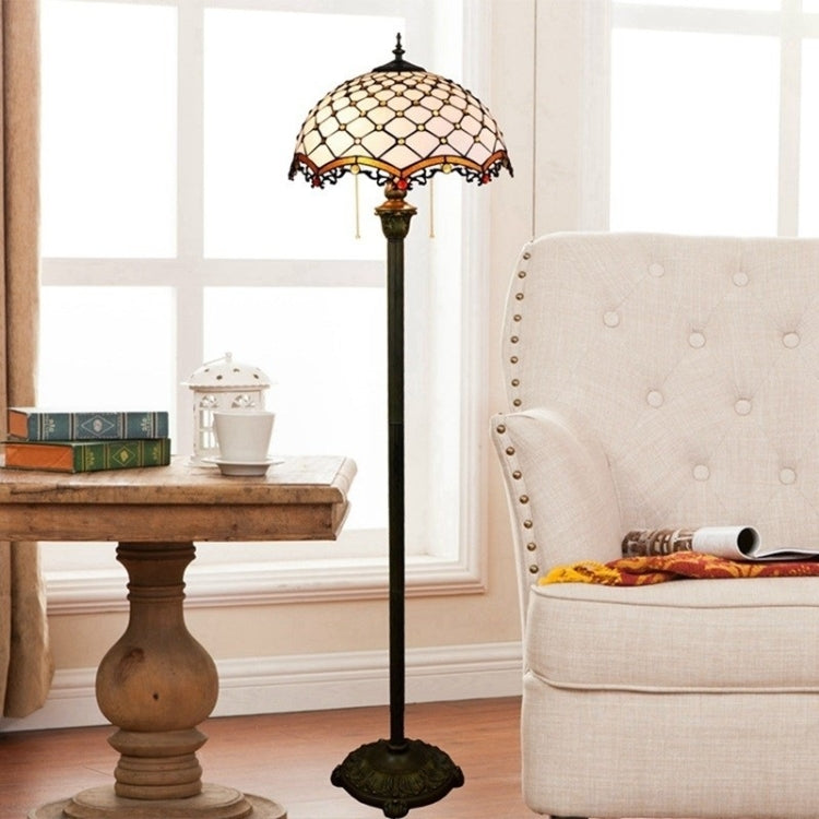 YWXLight Modern Mediterranean Floor Lamp Mosaic Glass Living Room Dining Room Bedroom Decorative Light