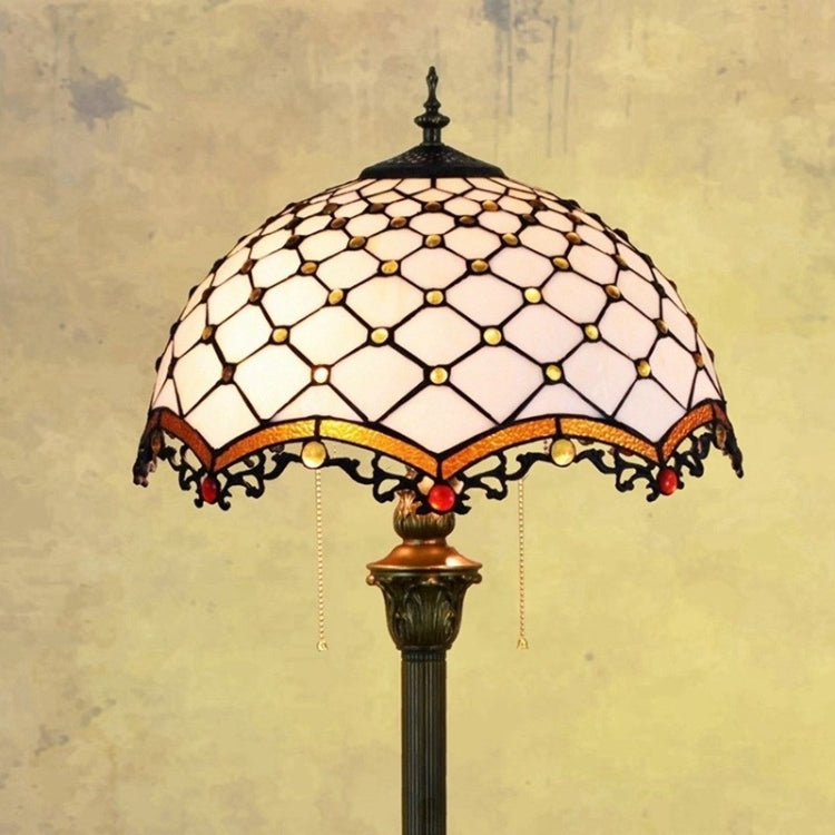 YWXLight Modern Mediterranean Floor Lamp Mosaic Glass Living Room Dining Room Bedroom Decorative Light