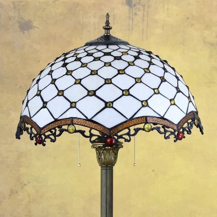 YWXLight Modern Mediterranean Floor Lamp Mosaic Glass Living Room Dining Room Bedroom Decorative Light