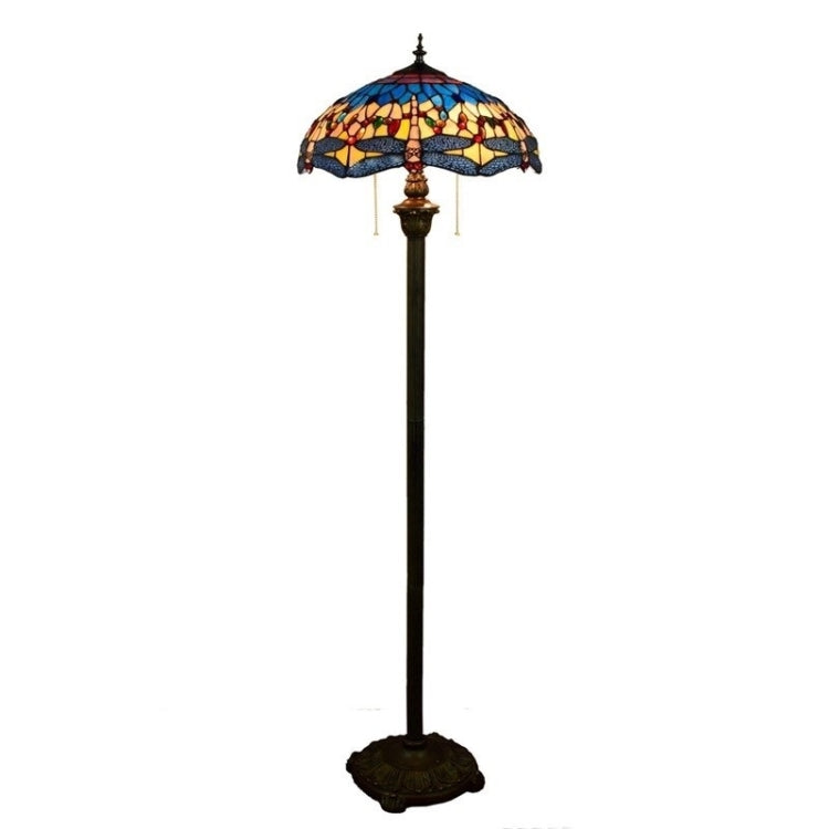 YWXLight Art Creative Stained Glass Tiling Floor Lamp Living Room Dining Room Bedroom Bedside Decorative Light