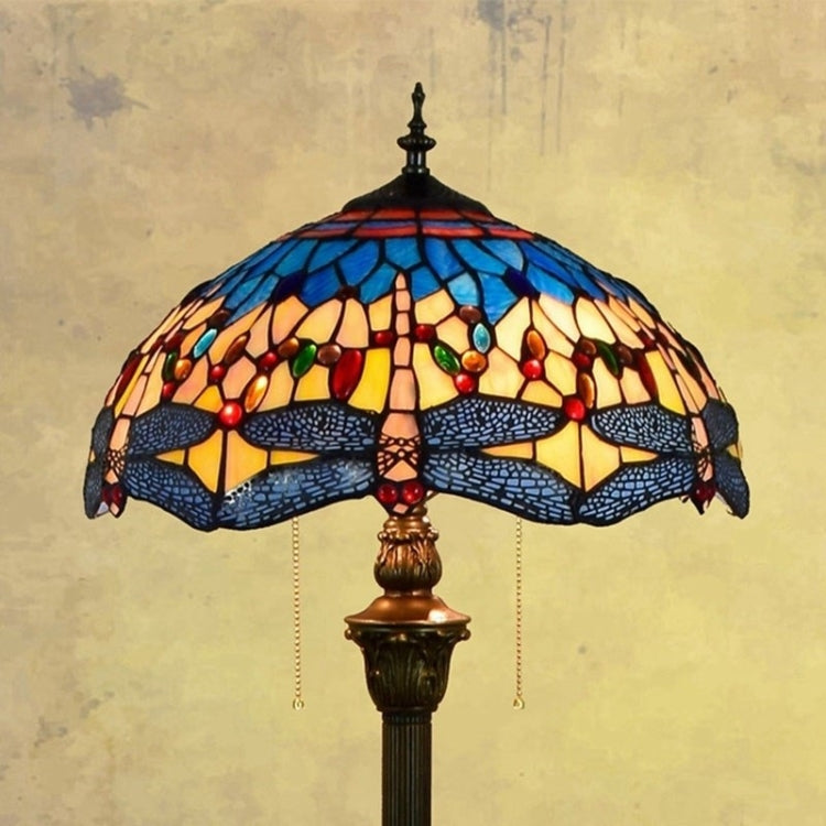 YWXLight Art Creative Stained Glass Tiling Floor Lamp Living Room Dining Room Bedroom Bedside Decorative Light