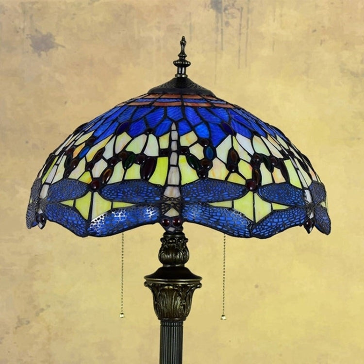 YWXLight Art Creative Stained Glass Tiling Floor Lamp Living Room Dining Room Bedroom Bedside Decorative Light
