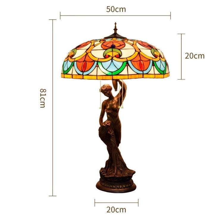 YWXLight Retro Lighting Decoration Large Art Decoration Table Lamp Hotel Bar Lobby Restaurant Front Desk Lamp