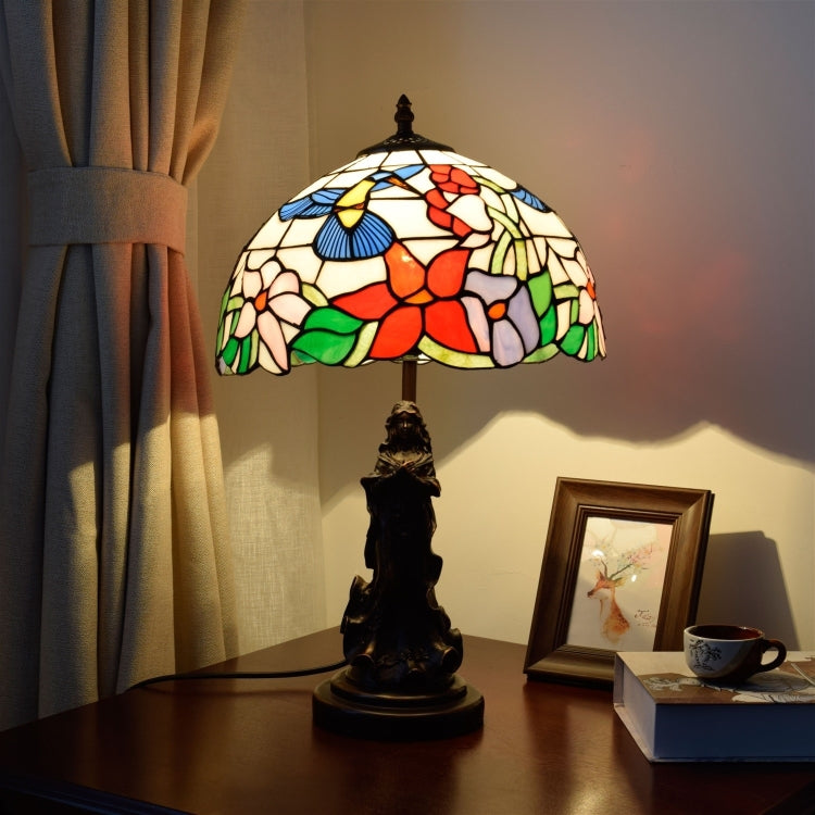 YWXLight Creative Color Glass Lampshade Table Lamp Living Room Dining Room Bedroom Decoration Light