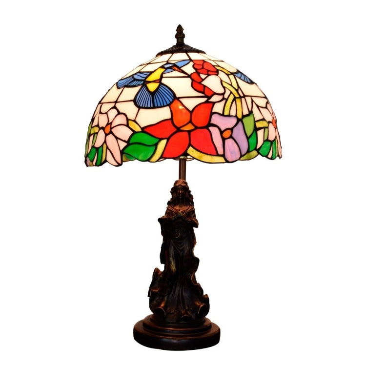 YWXLight Creative Color Glass Lampshade Table Lamp Living Room Dining Room Bedroom Decoration Light