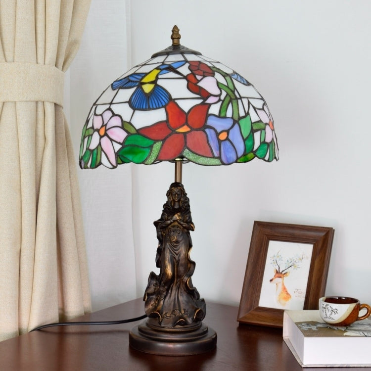 YWXLight Creative Color Glass Lampshade Table Lamp Living Room Dining Room Bedroom Decoration Light