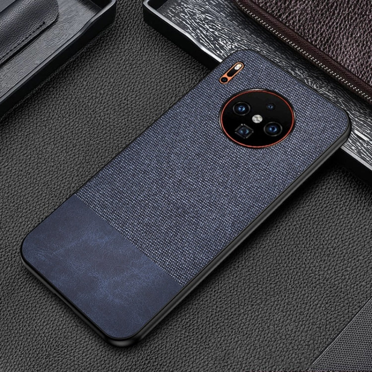 For Huawei Mate 30 Pro Shockproof Splicing PU + Cloth Texture PC + TPU Protective Case