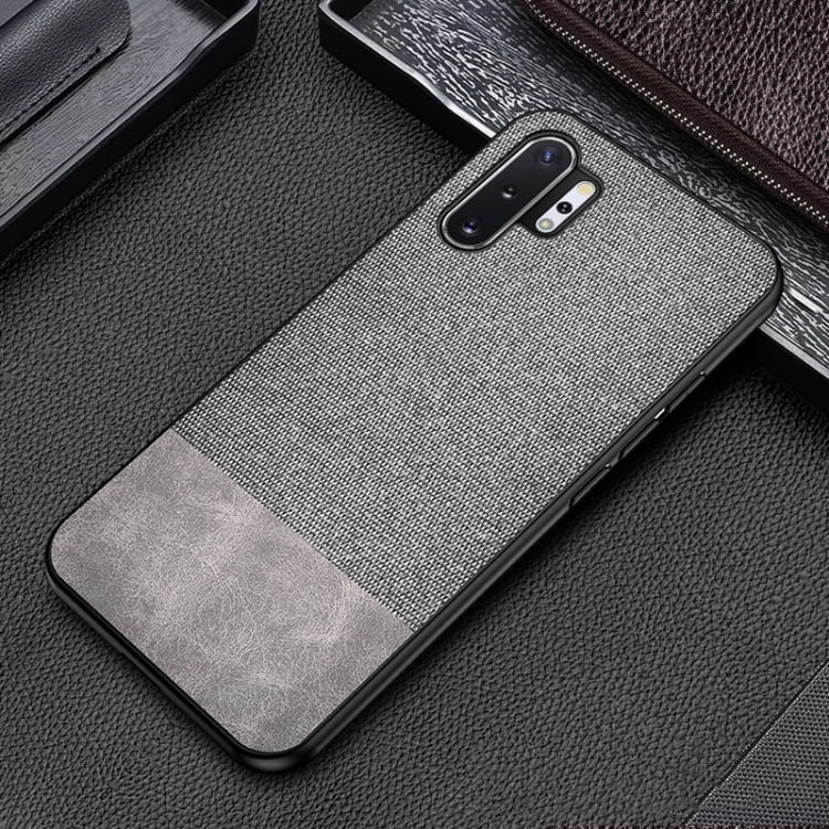 For Galaxy Note 10 Pro / Note 10+ Shockproof Splicing PU + Cloth Texture PC + TPU Protective Case