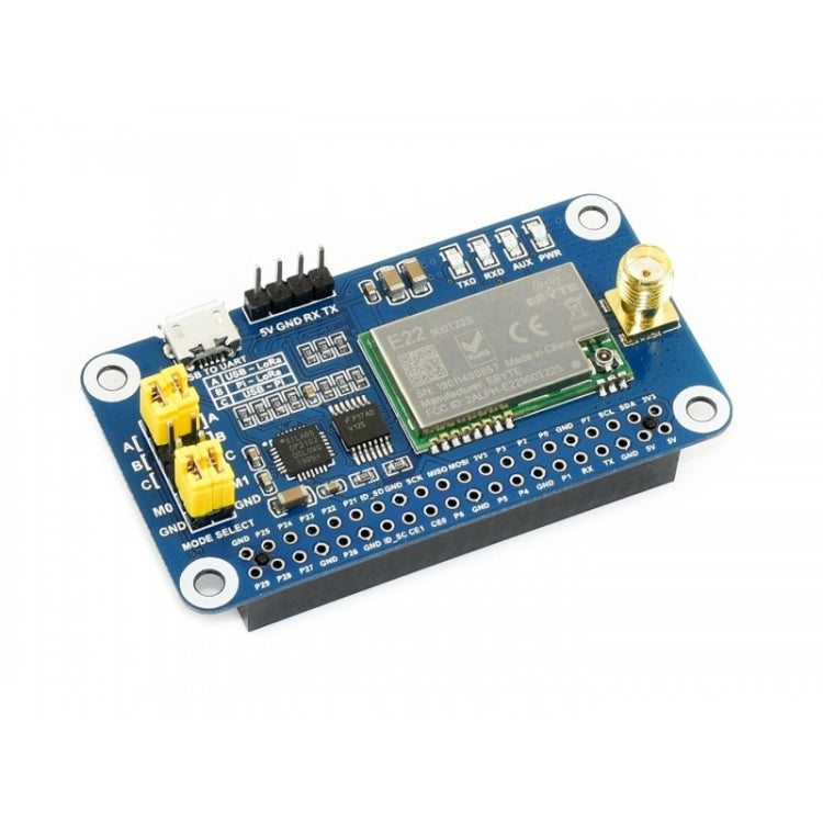 Waveshare SX1262 LoRa HAT 915MHz Frequency Band for Raspberry Pi, Applicable for America / Oceania / Asia
