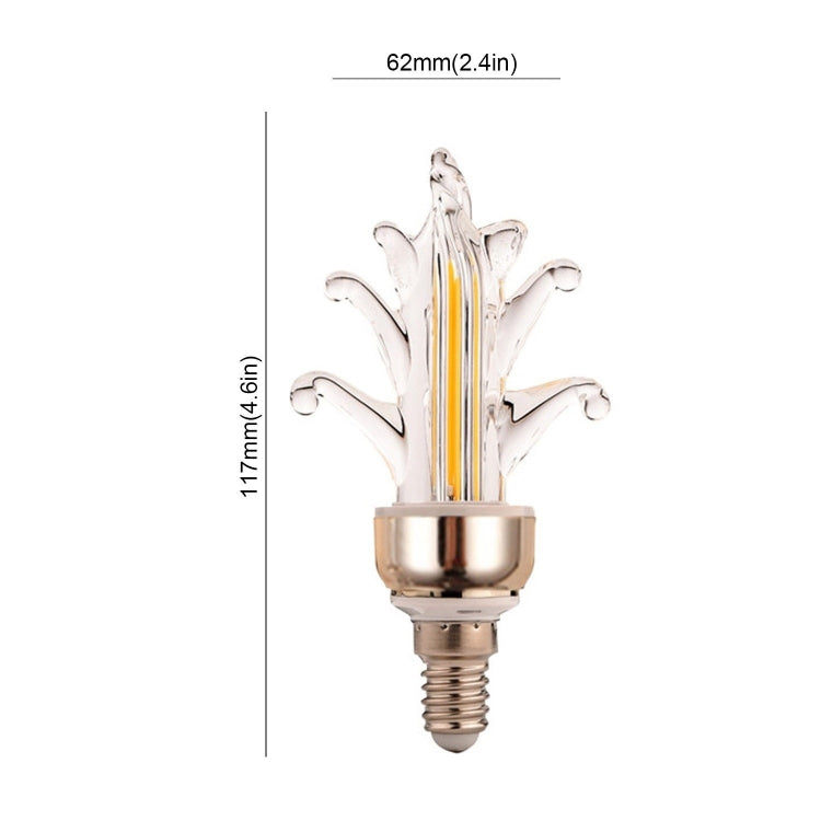 YWXLight E14 4W 300-400LM LED Candle Light Tail Light Energy Saving Lighting (Warm White)