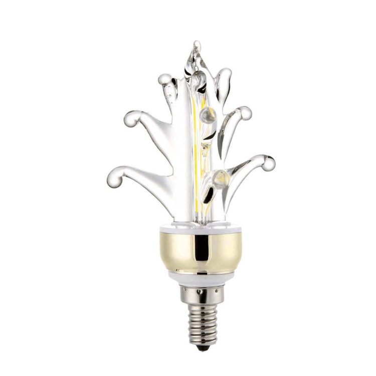 YWXLight E12 4W 400-500LM 2 x COB Triangle Candle Light (Warm White)