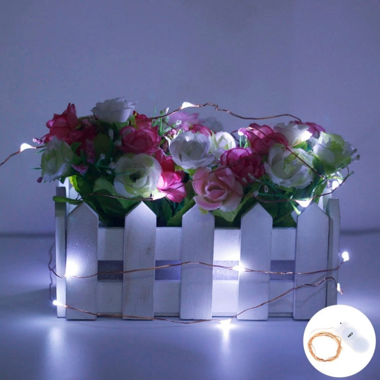 YWXLight 1m 10 LEDs Waterproof Battery Operated Long Ultra String Copper Wire LED Holiday Christmas Light