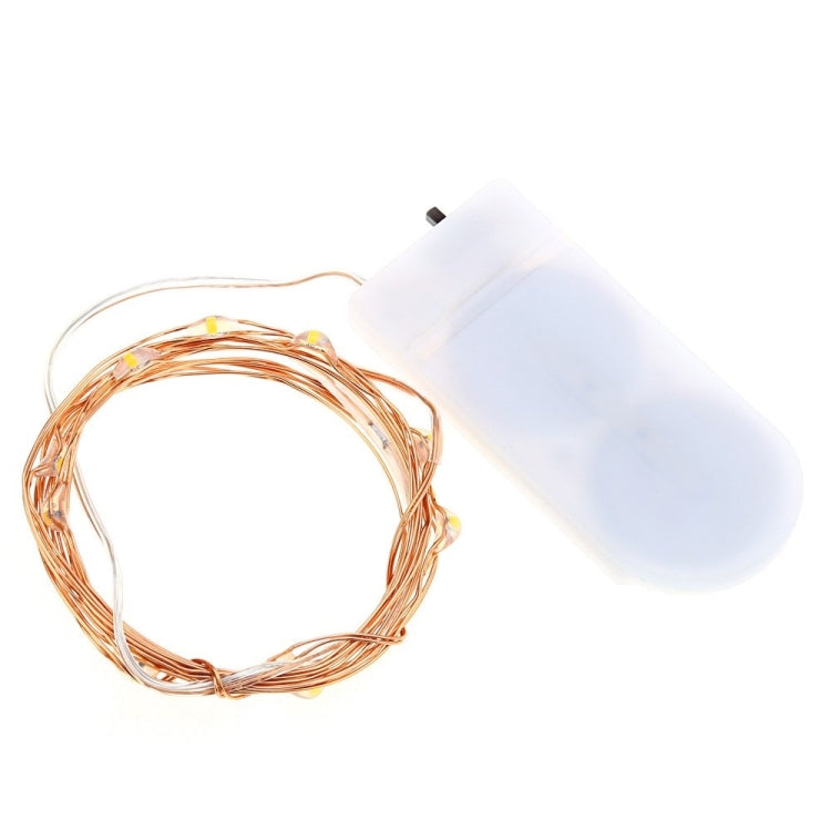 YWXLight 1m 10 LEDs Waterproof Battery Operated Long Ultra String Copper Wire LED Holiday Christmas Light
