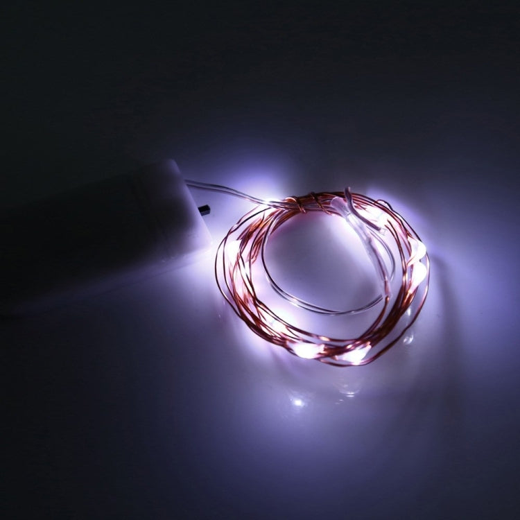 YWXLight 1m 10 LEDs Waterproof Battery Operated Long Ultra String Copper Wire LED Holiday Christmas Light