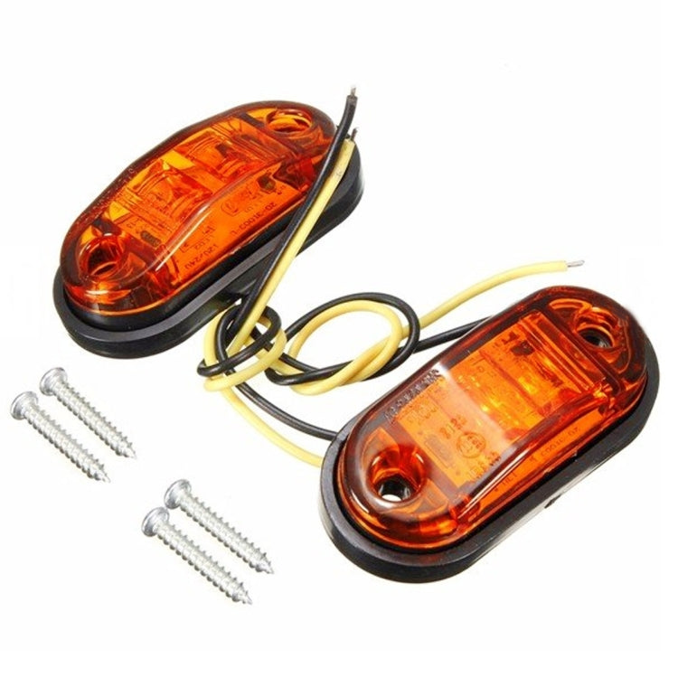 YWXLight 10-30V Oval Clearing Truck Trailer Side Marker Light