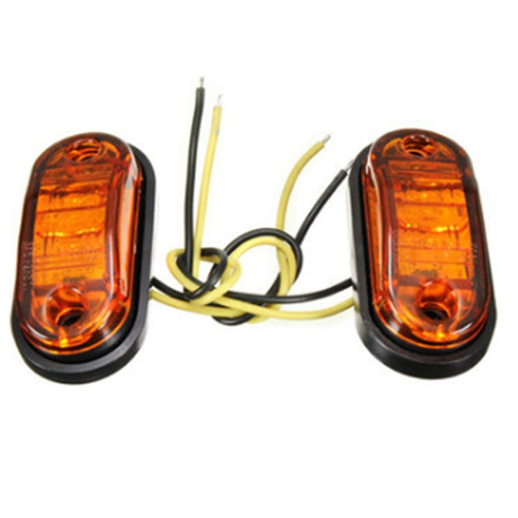 YWXLight 10-30V Oval Clearing Truck Trailer Side Marker Light