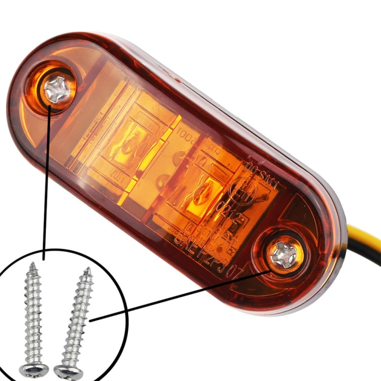 YWXLight 10-30V Oval Clearing Truck Trailer Side Marker Light