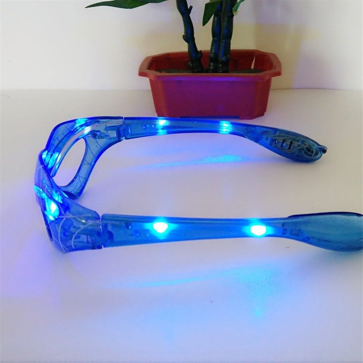YWXLight Led Flash Glasses Luminous Plastic Toys Birthday Night Light (Blue)