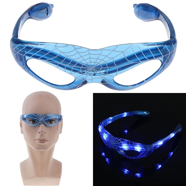 YWXLight Led Flash Glasses Luminous Plastic Toys Birthday Night Light (Blue)