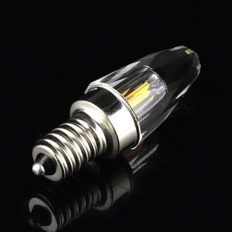 YWXLight E12 4W COB LED Lighting Filament Glass Bulb, AC 110-130V